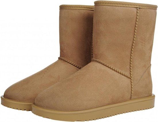 HKM Allweather Davos waterdichte en bontgevoerde stal schoen Camel maat 35