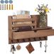 Merkloos Relaxdays Sleutelbord - 34x22x10 cm - bruin