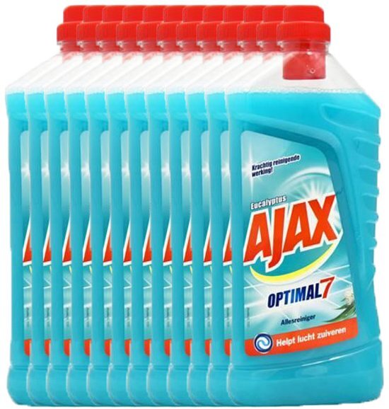 Ajax Allesreiniger - Eucalyptus - 12 x 1 25l - Voordeelverpakking