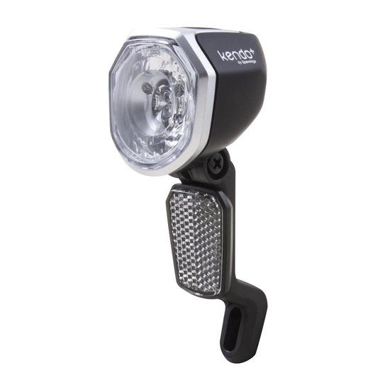 Spanninga Kendo+ Fiets koplamp - 30 lux - Dynamo - Zwart