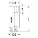 KS Tools 1,1/2" zeskant krachtdop, lang, 115mm