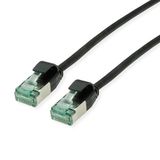 ROLINE RM U/FTP DataCentre patchkabel Cat.6A (Klasse EA), extra dun, zwart, 0,3 m