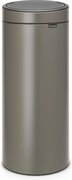 Brabantia 115363 - Poubelle Touch Bin Unie New, 30 L - Acier Inoxydable Platinium