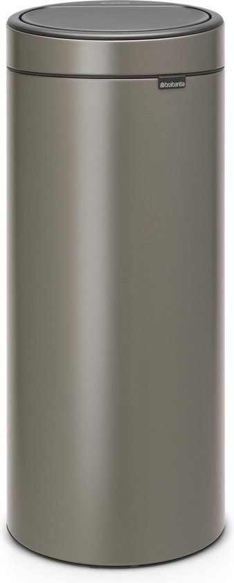 Brabantia Touch Bin Prullenbak - 30 liter - Platinum