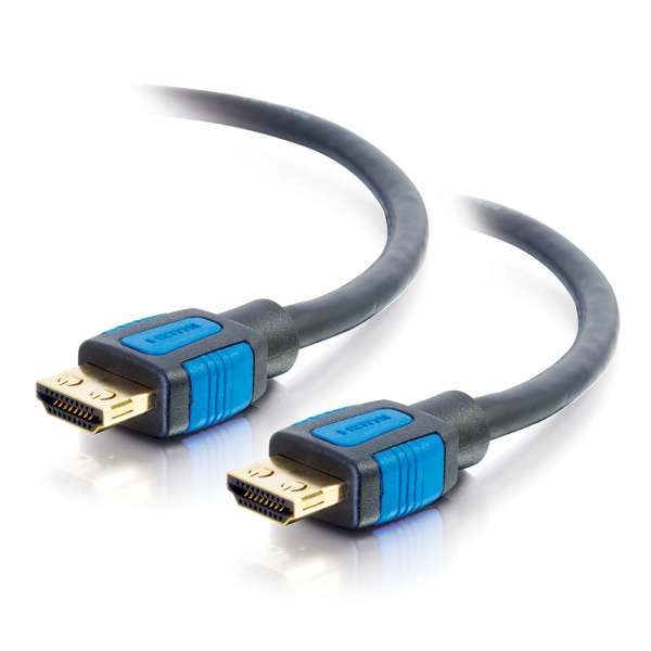 C2G 82377 - HDMI kabel - 0,5 m - Zwart, Blauw