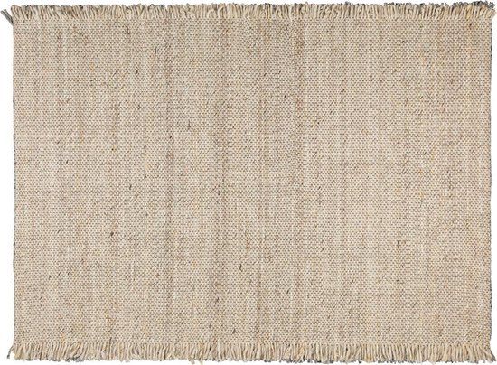 Zuiver Frills Vloerkleed 170x240 cm - Beige/Geel - Wol - Modern