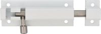 AMIG Schuifslot/Plaatgrendel - Aluminium - 10 cm - Wit
