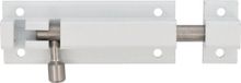 AMIG Schuifslot/Plaatgrendel - Aluminium - 10 cm - Wit