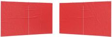 vidaXL Party Tent Zijwand - 2 stuks - 400 x 195 cm - Rood - PE en staal