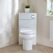 Hudson Reed Meuble WC d'angle - Pack complet avec cuvette & chasse d'eau - Moderne - Cluo