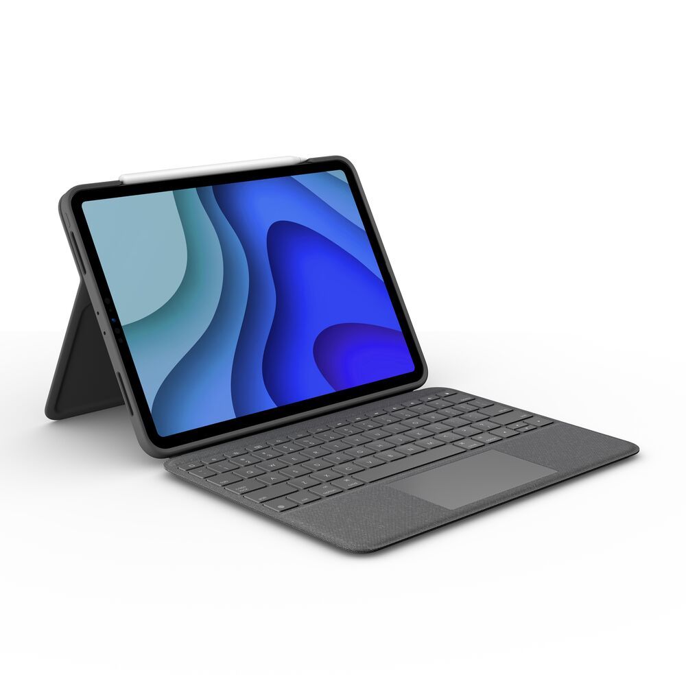 Logitech Folio Touch - Keyboard Case for iPad Pro 11" - QWERTZ German - Grey