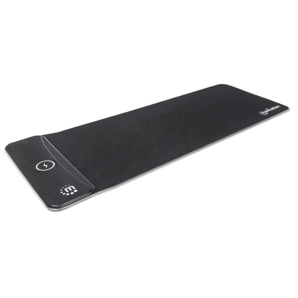 MANHATTAN MH XXL RGB LED Gaming Mousepad with Wireless Charger - 10 W, Black