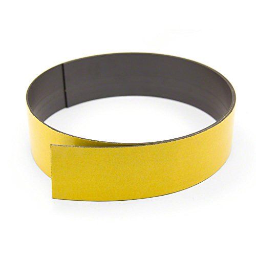 First4magnets NFA5 (3M)-10 - Magneetband - 50mm breed - 1,5 mm dik - Zelfklevend - Pol A (1m)