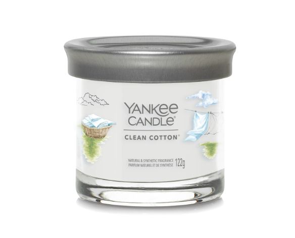 Yankee Candle Clean Cotton Geurkaars - Wit - 20 Branduren