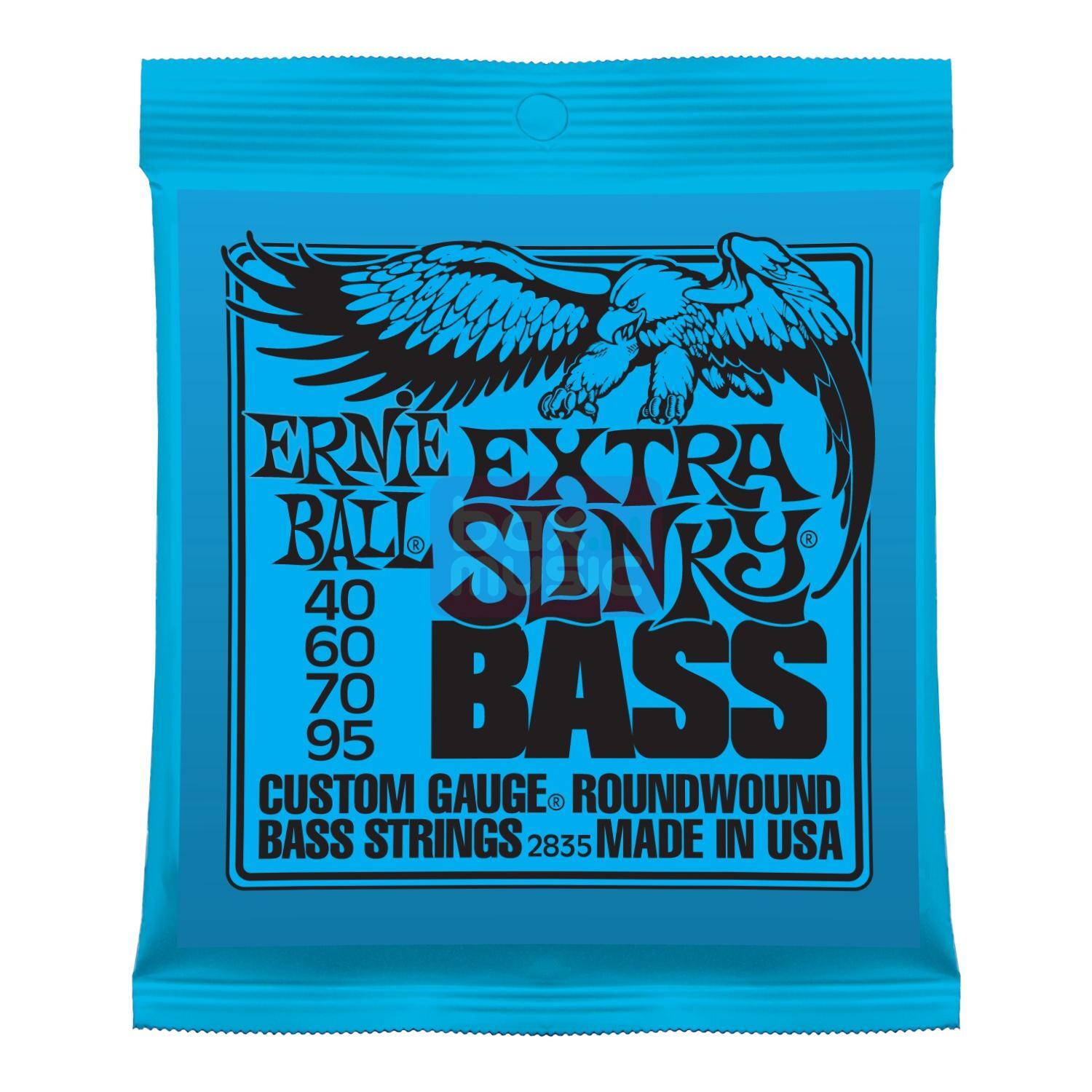 Ernie Ball 2835 Bass Guitar String Extra Slinky 40 095 snaren