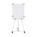 Bi-Office Earth Kyoto Mobiele Flipover Met Papierrol, Niet-magnetisch bordoppervlak, Met Uitschuifbare Zij-Armen, 70 x 100 cm, Aluminium Frame