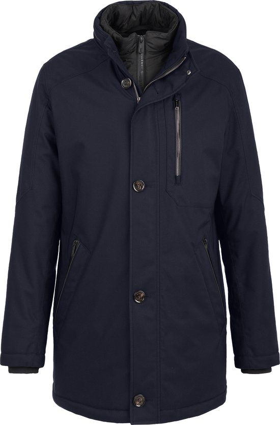 bugatti Heren Parka - Blauw - Maat M (50) - Herfst/Winter 2023