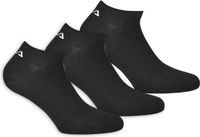 Fila - Invisible Socks 3-Pack - Sneakersokken - Zwart - Maat 39-41