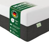 DREAMSTAR Sky Flex Duo H2/H3 koudschuimmatras met geltopper, 18 cm hoog, ergonomische matras met 7 zones, Öko-Tex gecertificeerd, hypoallergeen en antibacterieel, 80 x 200 cm
