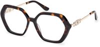 Guess GU50317 Havana Rechthoekig Volledig omrand Acetaat Vrouwen Brilmontuur