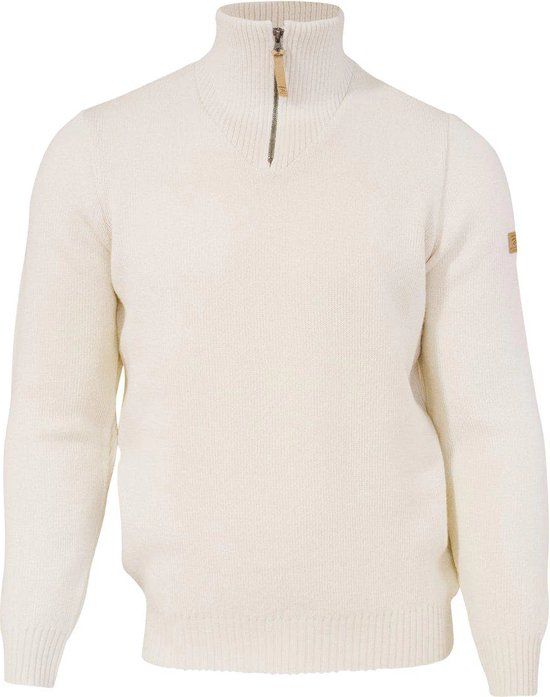 Ivanhoe NLS Elm Natural White Half Zip Sweater - Men - XL - 100% Wool