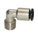 Riegler L-steekschroefverbinding »click-clock«, R 1/4 a., voor buitenslang Ø 8 mm, werkdruk max. 16 bar, messing vernikkeld
