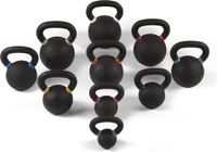 Toorx Fitness Kettlebell - 4 kg - Gietijzer - Mat Zwart