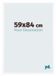 yd. Cadre photo 59x84 cm - Plastique - Blanc brillant