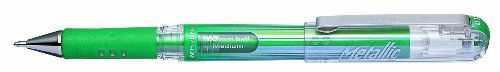 Pentel K230-MD gelroller, 1 mm, metallic, groen, 12 stuks