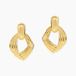 Estefany Boucles d'oreilles pendantes acier inoxydable doré