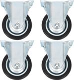 vidaXL - 8 stuks wielen vast 75 mm