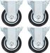 vidaXL - 8 stuks wielen vast 75 mm