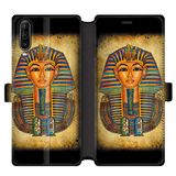 Beschermhoes Wiko Beschermhoes van leer voor Wiko View 4 / View 4 Lite, motief: Egypte Pharaon