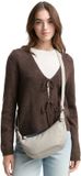 Tom Tailor Denim TTLIRIEL CORD M Schoudertas Kunstleer Light Grey