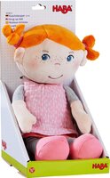 Haba 305815 knuffelpop Juna - zachte stoffen pop, roze, katoen