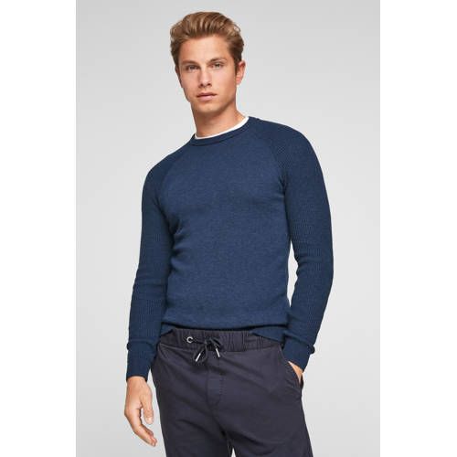 Q/S by s.Oliver Fine Knit Sweater Dark Blue