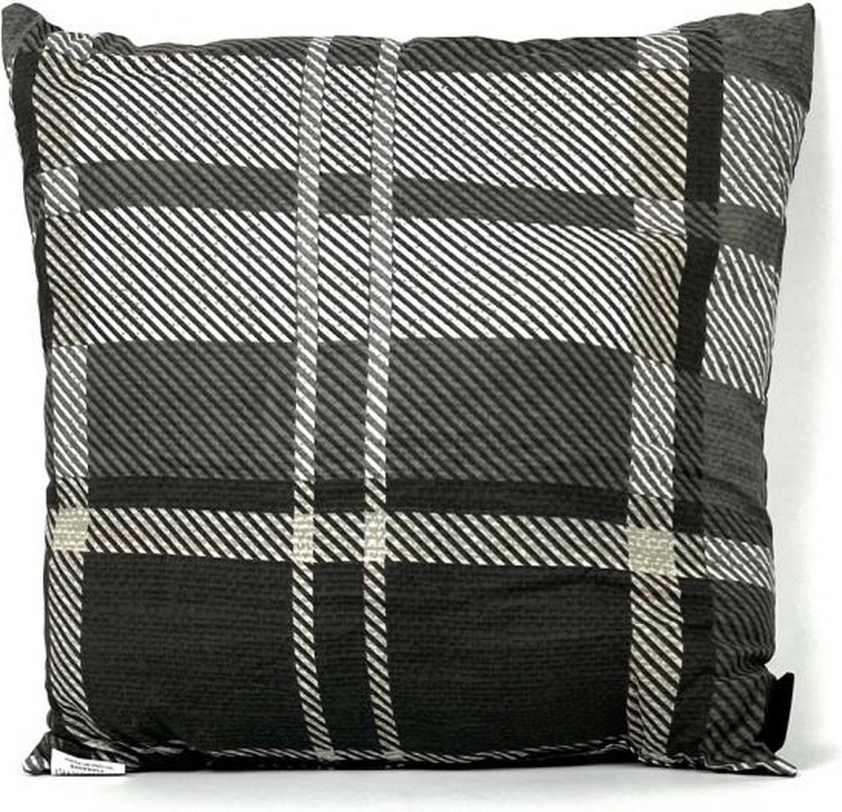 Madison sierkussen 45x45 cm Tobias grey - Katoen - Grijs