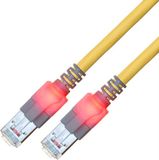 EasyLan RJ45 Netwerkkabel, patchkabel CAT 6 S/FTP 0.5 m Geel