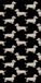 JOOP! Badhanddoek 'We Love Dogs' 80x150cm Zwart Egyptisch Katoen