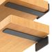 Starunder 6 stuks zwevende plankbeugels, 25,4 cm zware industriële plankbeugel, zwart metalen L-beugels voor planken, ondersteuning doe-het-zelf (1/5 inch dik)