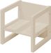 Azomor® Tabouret enfant réversible avec trois hauteurs d'assise de style campagnard en bois - Bois beige