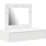 Table de toilette blanc 83 x 40 x 70 cm bois d'ingénierie