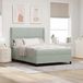 Maison Exclusive - Lit à ressorts avec matelas Gris clair 140 x 200 cm Velours
