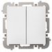 Elektro-Plast Double flush-mounting switch, classic model, white, type 3811-10