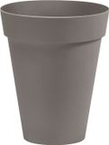 NICOLI Bloempot Buiten Hoog Rond Arke Slim 33cm TAUPE