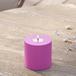 Bougie pilier LED d'extérieur Ø 10 x 10 cm Magenta