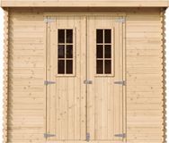 Timbela M310C - Houten tuinhuis - 2,63 m² - 142x239xH200 cm - zonder vloer