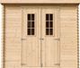 Timbela M310C - Abri de jardin en bois - 2,63 m² - 142x239xH200 cm - sans plancher