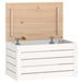 VidaXL Opbergbox wit 59,5x36,5x33 cm massief grenenhout