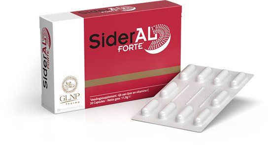 SiderAL Forte - Voedingssupplement met 30mg Sucrosomiaal ®- ijzer capsules- 20 capsules